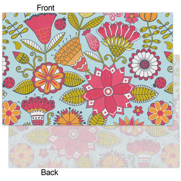 Wild Flowers Tissue Paper - Heavyweight - XL - Front & Back