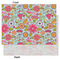 Wild Flowers Tissue Paper - Lightweight - Large - Front & Back