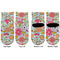 Wild Flowers Toddler Ankle Socks - Double Pair - Front and Back - Apvl