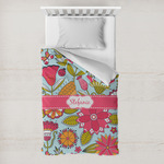 Wild Flowers Toddler Duvet Cover w/ Name or Text