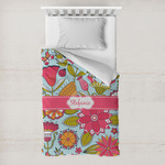 Wild Flowers Toddler Duvet Cover w/ Name or Text