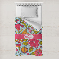 Wild Flowers Toddler Duvet Cover w/ Name or Text