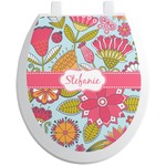 Wild Flowers Toilet Seat Decal (Personalized)