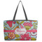 Wild Flowers Beach Totes Bag - w/ Black Handles (Personalized)