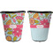 Wild Flowers Trash Can Black - Front and Back - Apvl