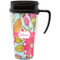 Wild Flowers Travel Mug with Black Handle - Front