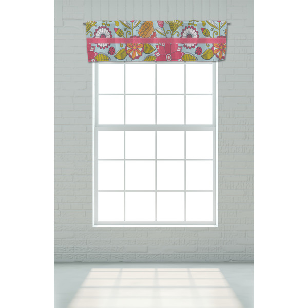 Wild Flowers Valance - On window