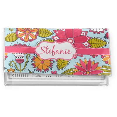 Wild Flowers Vinyl Checkbook Cover (Personalized)