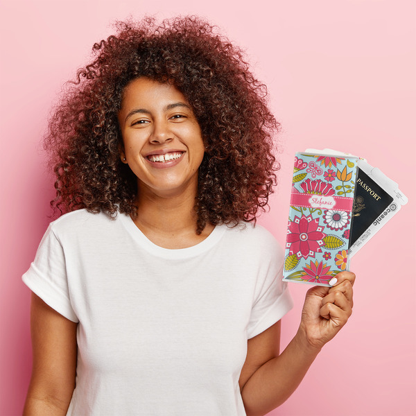 Wild Flowers Vinyl Document Holder - LIFESTYLE