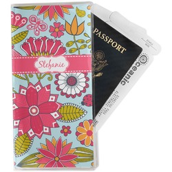 Wild Flowers Travel Document Holder