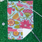 Wild Flowers Waffle Weave Golf Towel - In Context