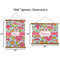 Wild Flowers Wall Hanging Tapestries - Parent/Sizing