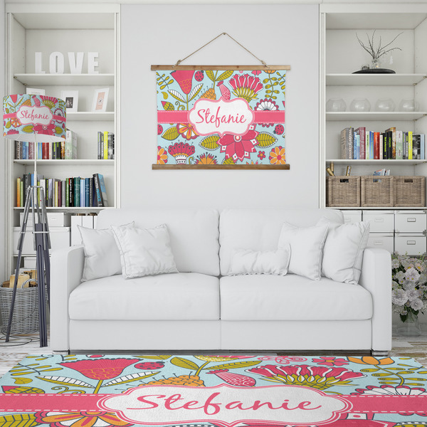 Wild Flowers Wall Hanging Tapestry - IN CONTEXT