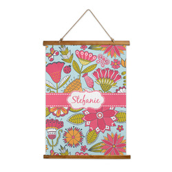 Wild Flowers Wall Hanging Tapestry - Tall (Personalized)