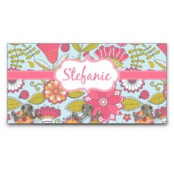 Wild Flowers Wall Mounted Coat Rack (Personalized)