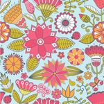 Wild Flowers Wallpaper & Surface Covering (Peel & Stick 24"x 24" Sample)