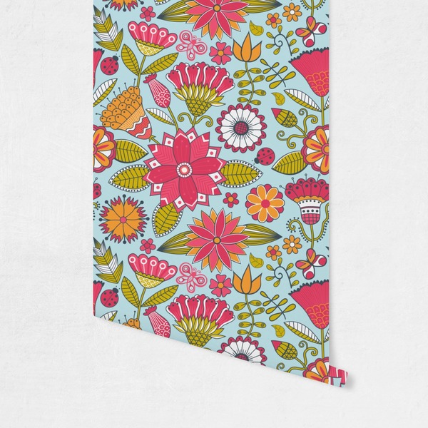 Wild Flowers Wallpaper on Wall