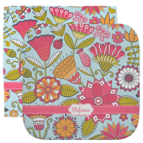 Custom Wild Flowers Facecloth / Wash Cloth (Personalized)