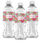 Wild Flowers Water Bottle Labels - Front View