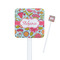 Wild Flowers Square Plastic Stir Sticks (Personalized)
