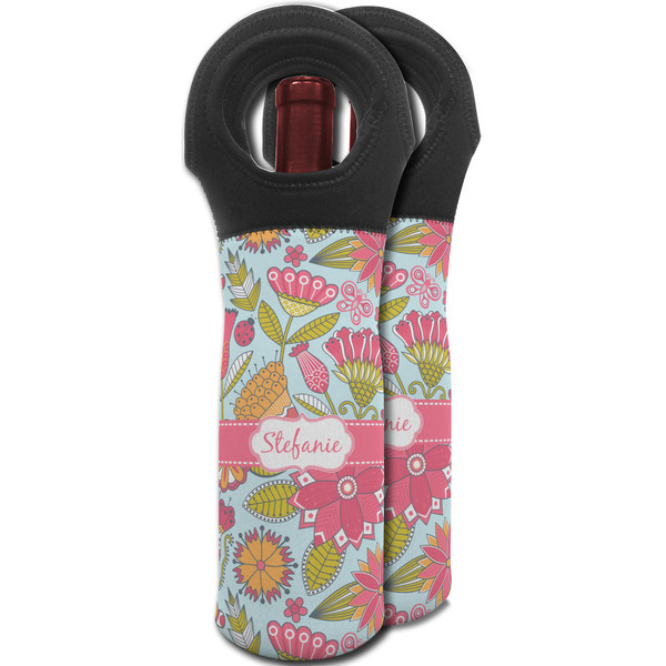 Wild Flowers Wine Tote Bag - MAIN