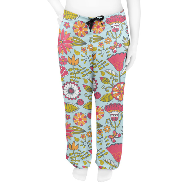 Wild Flowers Women's Pj on model - Front