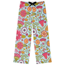 Wild Flowers Womens Pajama Pants (Personalized)
