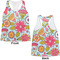 Wild Flowers Womens Racerback Tank Tops - Medium - Front and Back