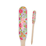 Wild Flowers Paddle Wooden Food Picks (Personalized)