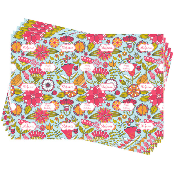 Wild Flowers Wrapping Paper - 5 Sheets Approval