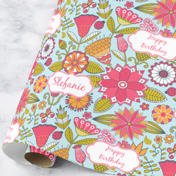 Wild Flowers Wrapping Paper Roll - Large (Personalized)