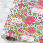 Wild Flowers Wrapping Paper Roll - Large - Matte (Personalized)