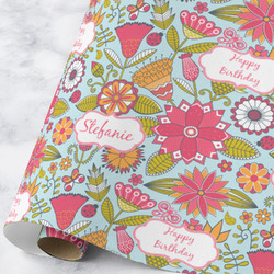 Wild Flowers Wrapping Paper Roll - Large - Matte (Personalized)