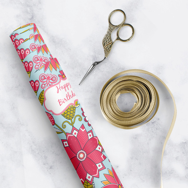 Wild Flowers Wrapping Paper Rolls - Lifestyle 1