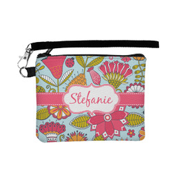 Wild Flowers Wristlet ID Case w/ Name or Text