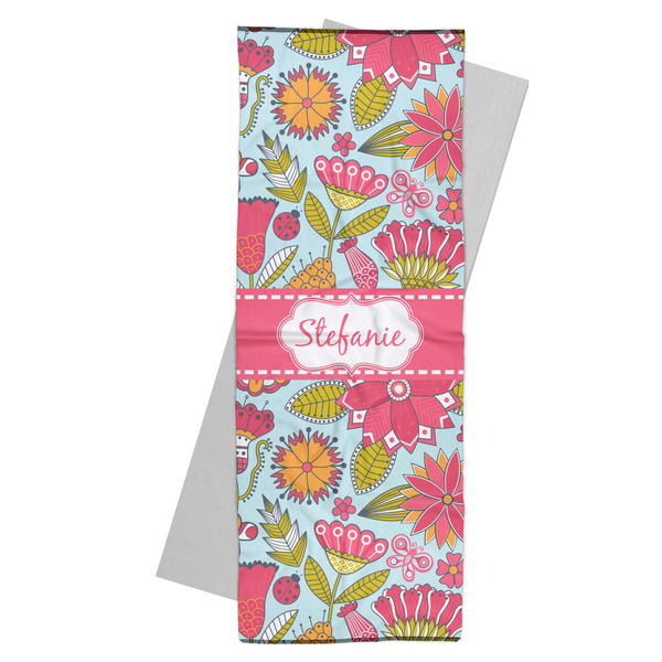 Custom Wild Flowers Yoga Mat Towel (Personalized)