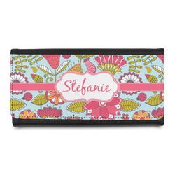 Wild Flowers Leatherette Ladies Wallet (Personalized)