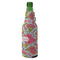 Wild Flowers Zipper Bottle Cooler - ANGLE (bottle)