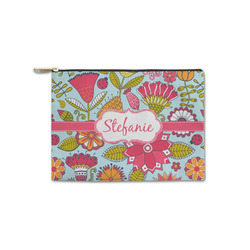 Wild Flowers Zipper Pouch - Small - 8.5"x6" (Personalized)
