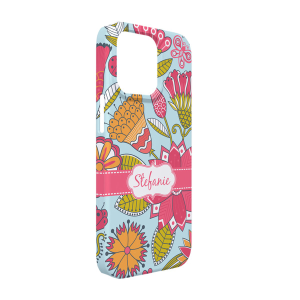 Custom Wild Flowers iPhone Case - Plastic - iPhone 13 Pro (Personalized)