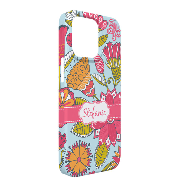 Custom Wild Flowers iPhone Case - Plastic - iPhone 13 Pro Max (Personalized)