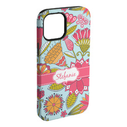 Wild Flowers iPhone Case - Rubber Lined - iPhone 15 Plus (Personalized)