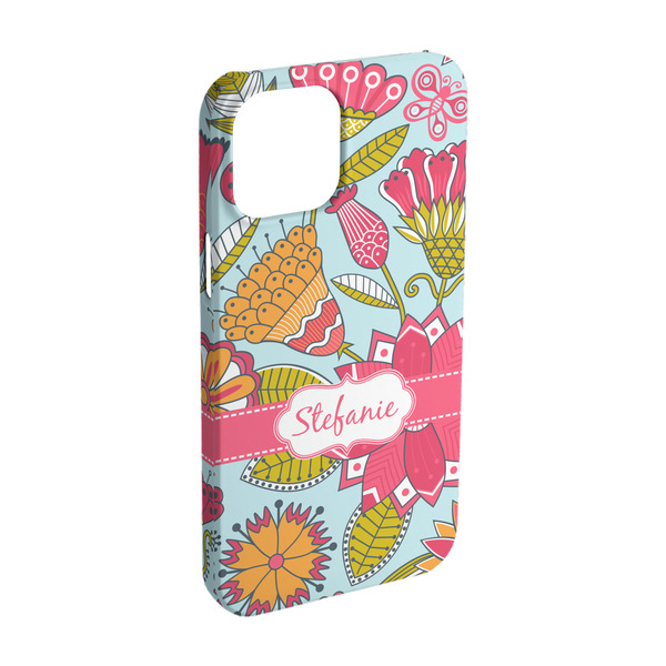 Custom Wild Flowers iPhone Case - Plastic - iPhone 15 Pro (Personalized)