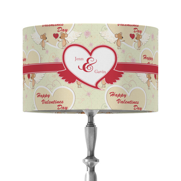 Custom Mouse Love 12" Drum Lamp Shade - Fabric (Personalized)