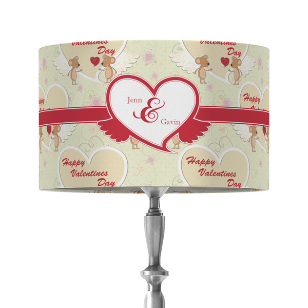 Mouse Love 12" Drum Lampshade - ON STAND (Fabric)
