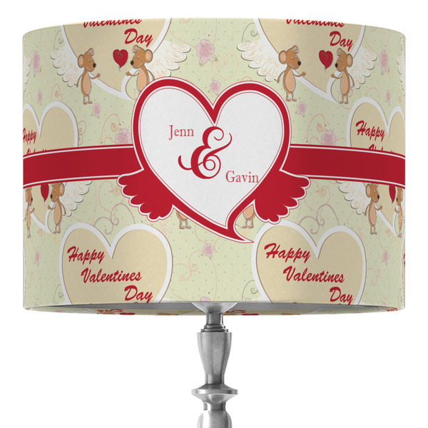 Custom Mouse Love 16" Drum Lamp Shade - Fabric (Personalized)