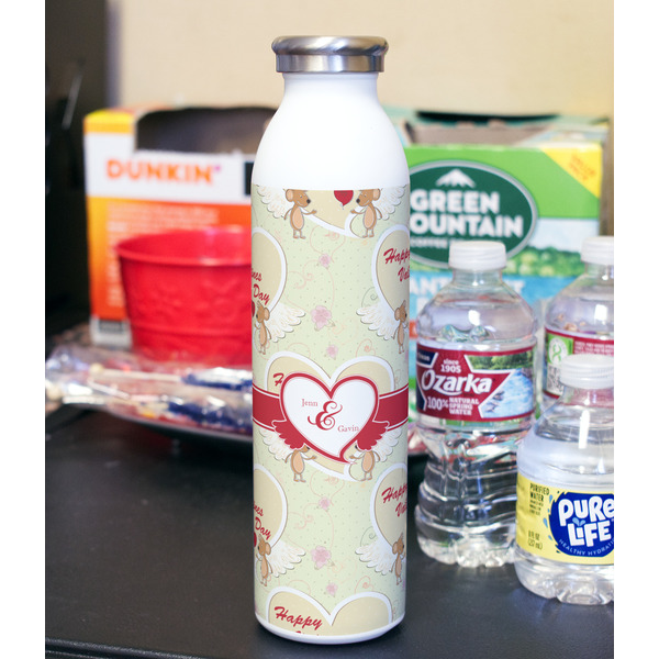 Mouse Love 20oz Water Bottles - Full Print - In Context