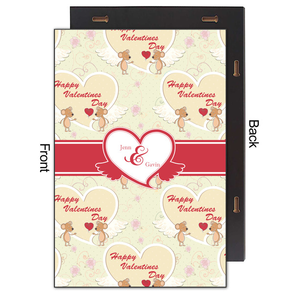 Mouse Love 20x30 Wood Print - Front & Back View