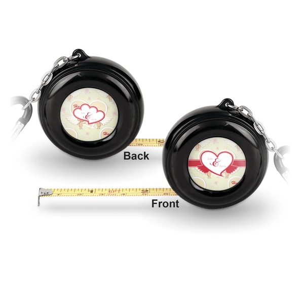 Mouse Love 6-Ft Pocket Tape Measure with Carabiner Hook - Front and Back