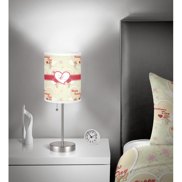 Mouse Love 7 inch drum lamp shade - in room